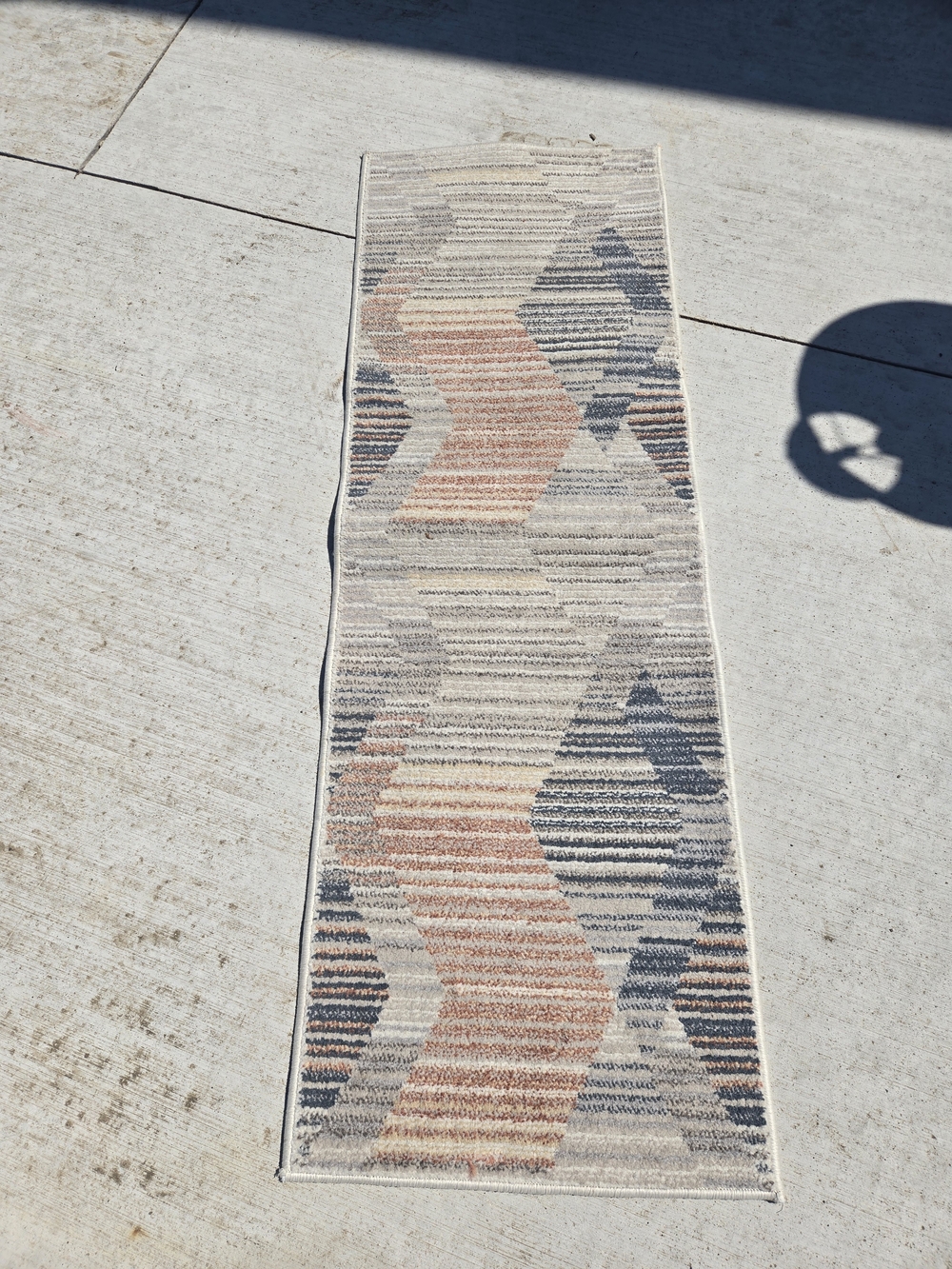 Arrow multicolor washable runner from At Home bohemian geometric pattern
